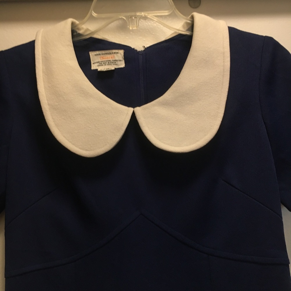 Vintage sears dress with cute collar mod rocker